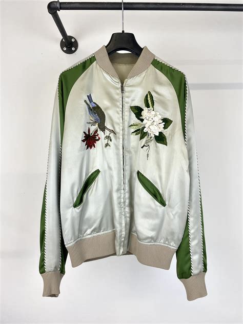 gucci kama sutra silk baseball jackets|Gucci Vintage 2003 Bomber Jacket .